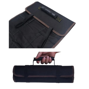 Bolsa Enrollable de Herramientas – Organizador de Alta Resistencia para Electricistas y Técnicos | Diseño Plegable y Portátil