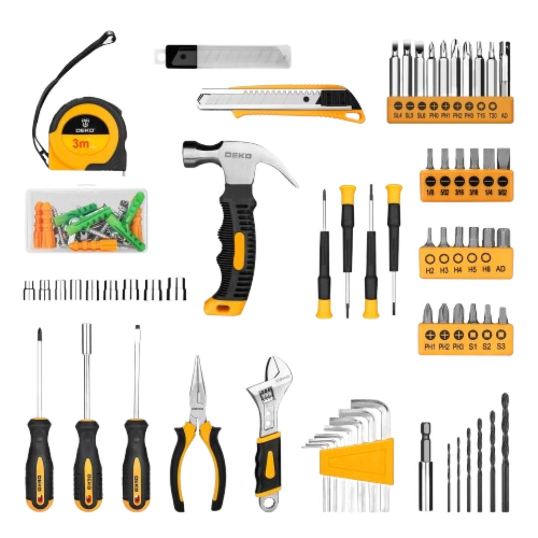 DEKO Kit de Herramientas con Taladro Atornillador Inalámbrico de 8V