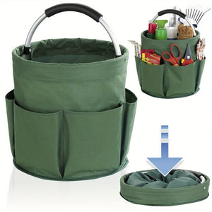 Organizador de Herramientas Tipo Cubo – Bolsa de Almacenaje en Tela Oxford 600D con 6 Bolsillos + Compartimento Central