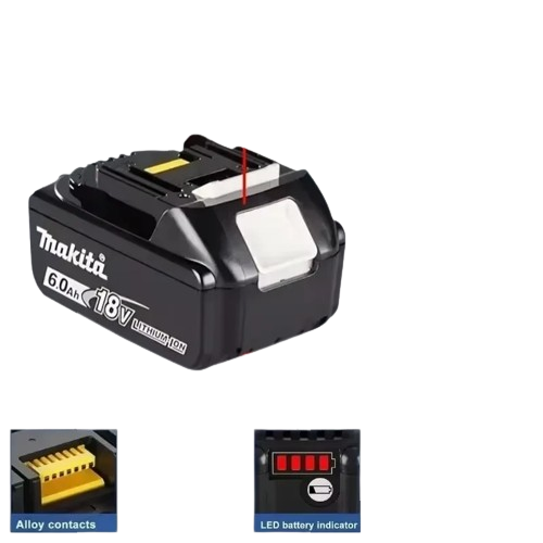 Batería Makita 18V 6.0Ah + Cargador Rápido DC18RC