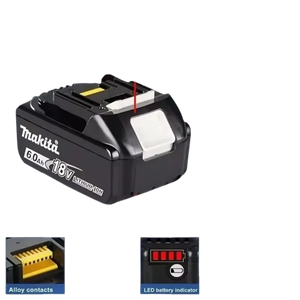 Batería Makita 18V 6.0Ah + Cargador Rápido DC18RC